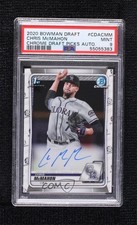 2020 Bowman Draft Chrome Picks Chris McMahon #CDA-CMM PSA 9 MINT Auto 00li