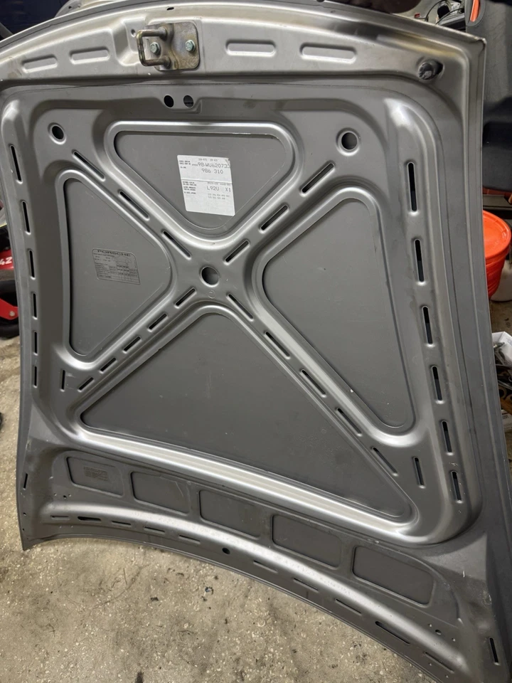 97-04 Porsche Boxster 986 Carrera 911 996 capó delantero tapa maletero OEM PLATEADO Foto 4 de 4