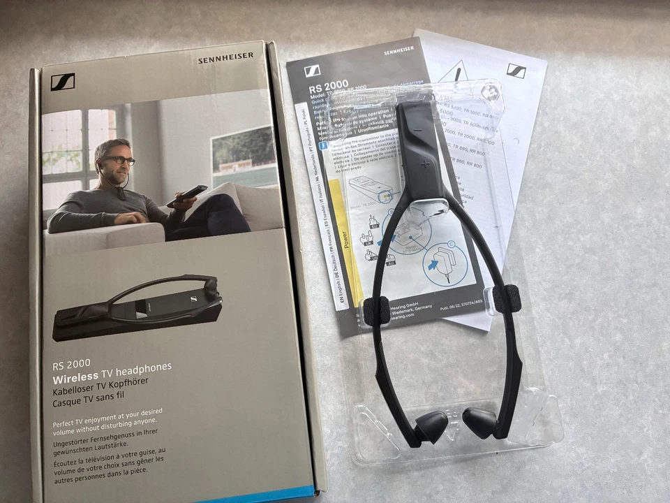 Sennheiser RS 2000 Funk Kopfhörer Rechts /Links Balance Kabelgebunden schwarz, Foto 3 von 4