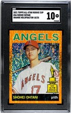 2021 Topps All-Star Rookie Cup #46 Shohei Ohtani ORANGE HOLOFRACTOR /25 SGC 10