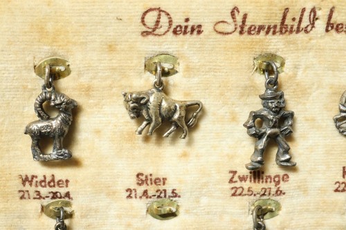 30 alte Silber silver Sternzeichen Kette Anhänger Bettelarmband Bettel Charm 835 - 第 3/24 張圖片