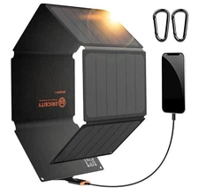 Ericsity 54W Solar Charger Sunpower Solar Panel Pd40W/Qc3.0 Rapid Charging