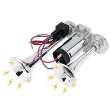 12V Air Horn for Truck, 150dB Dual Trumpets Super Loud Electric Car Air Horn