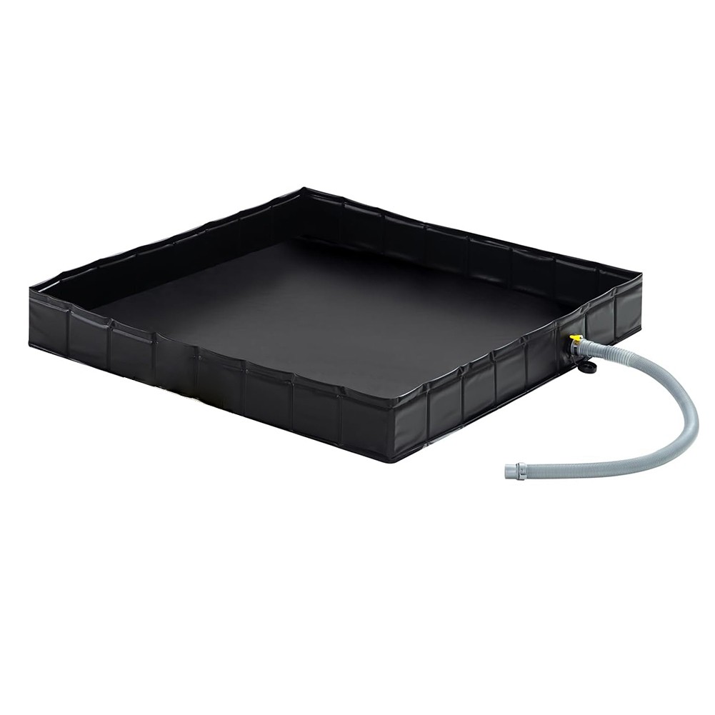 Plato de ducha portátil, base de ducha plegable 41x41 pulgadas y piso de lavabo con 9167