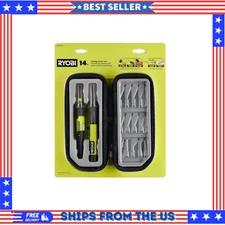 14pcs Hobby Knife Set with Quick Change Blades & Storage Case for Craft Cutting.