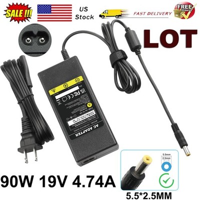 LOT OF 90W 19V 4.74A AC Power Adapter Charger for Toshiba Asus Acer HP Laptop