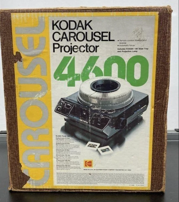 Карусельный слайд-проектор KODAK 4600 с пультом дистанционного управления, объективом, отличное рабочее состояние $99,99 - Изображение 3 из 4