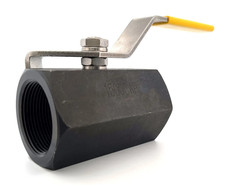 3/4" Carbon Steel Ball Valve Reduced Port 1PC Design 2000PSI with SS304 Handle