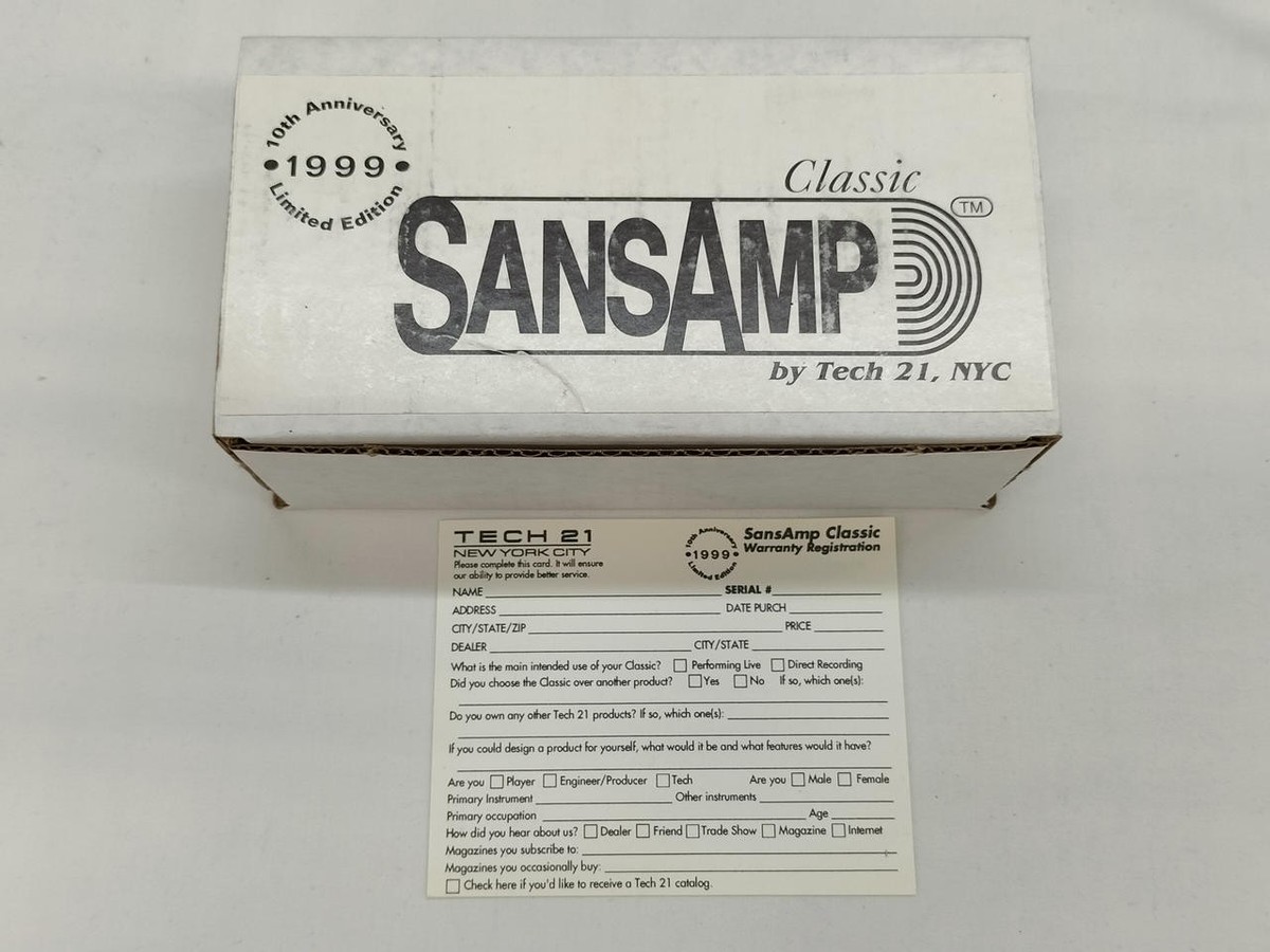 Tech 21 SansAmp Classic 10th Anniversary model 1999 effector | eBay
