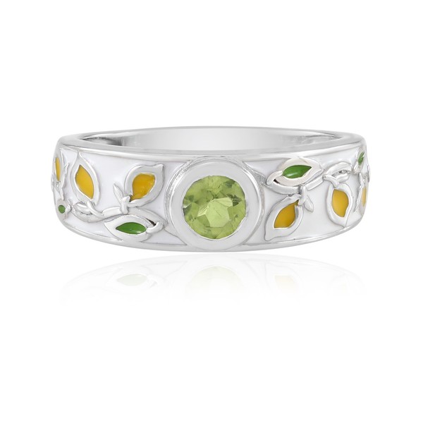 Peridot-Ring Aus Sterlingsilber-image