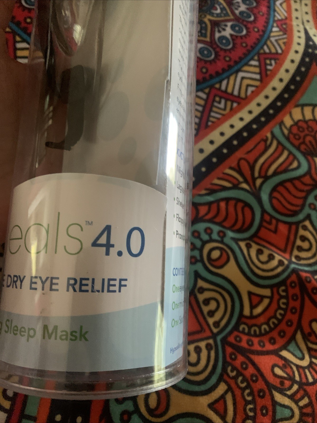 EyeEco Eyeseals 4.0 Sleep Mask – Clear – Moisturizing Eye Masks for Sleep Hydrat