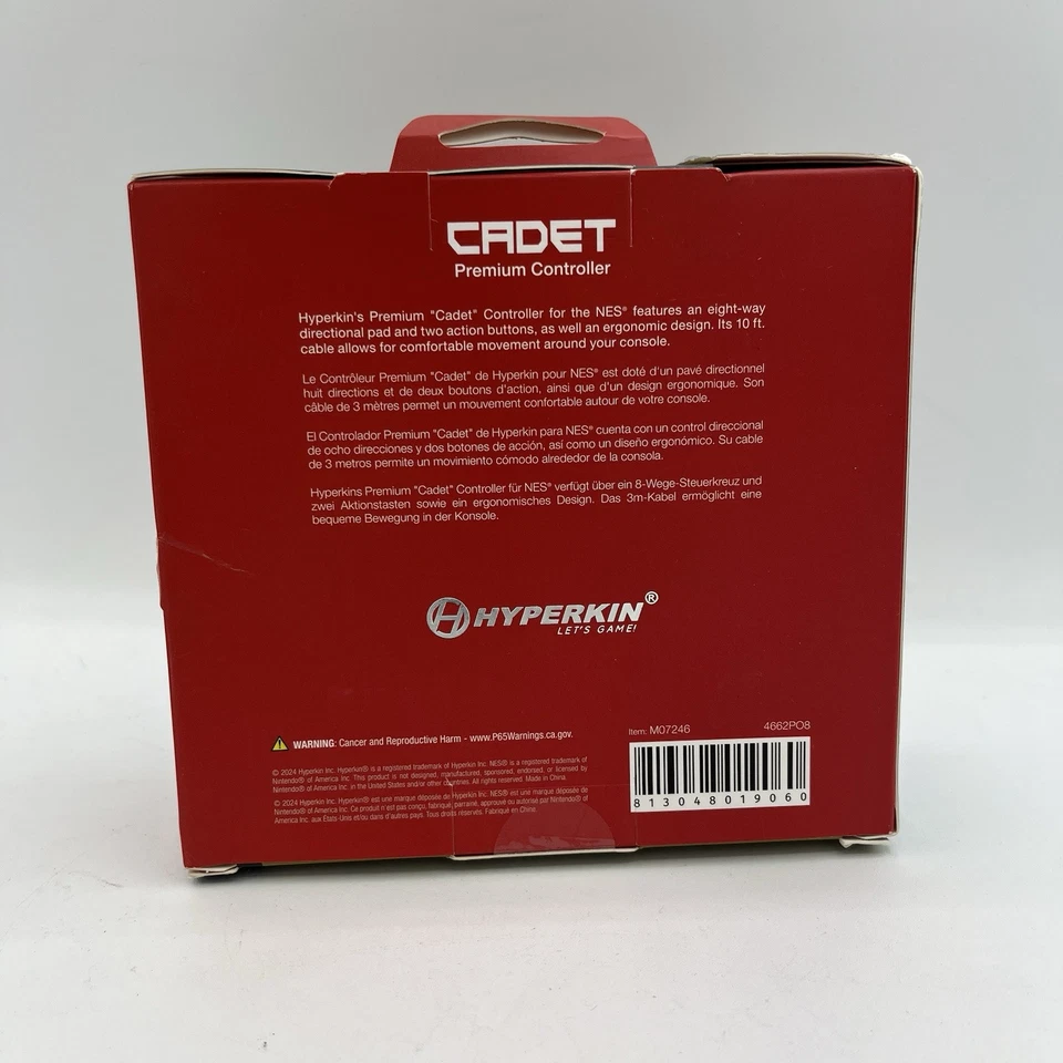 Hyperkin "Cadet" Premium Wired NES Controller New  Damaged Box Nintendo Mario - Image 2 of 4