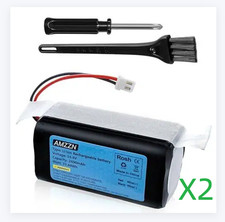2Pks 14.4V 2600mAh 2-Prong Connector Li-ion Battery for Shark ION Robot R71 R85