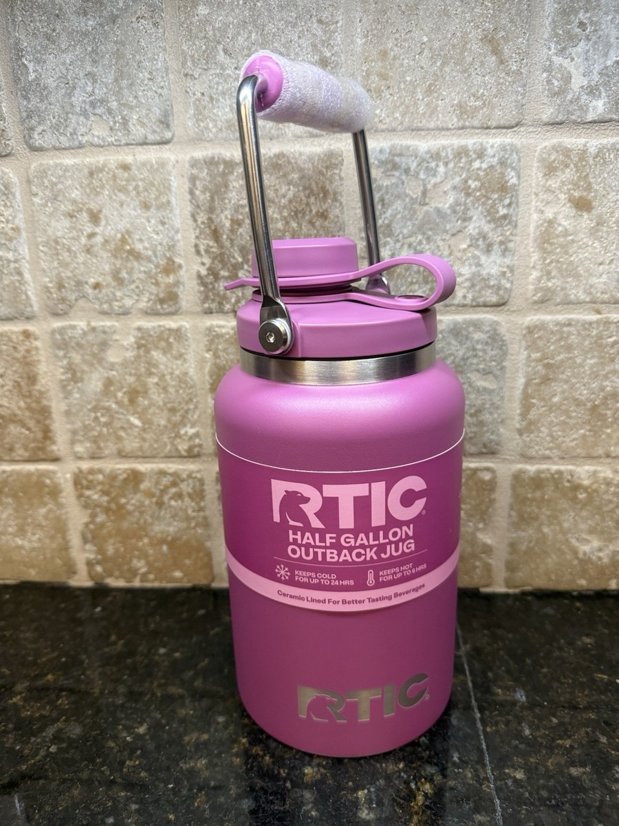Ririca Rtic Half Gallon Outback Jug Ceramic Lined Orchid Pink NEW With