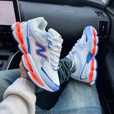 New Balance Abzorb 2000 U2000JKD White Blue Orange Men's Running Sneakers 11US
