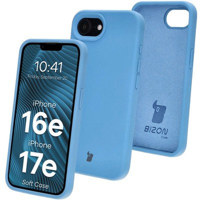 Handyhülle für iPhone 17e / 16e Bizon Case Cover Schutz Hülle Etui Hülle Blau