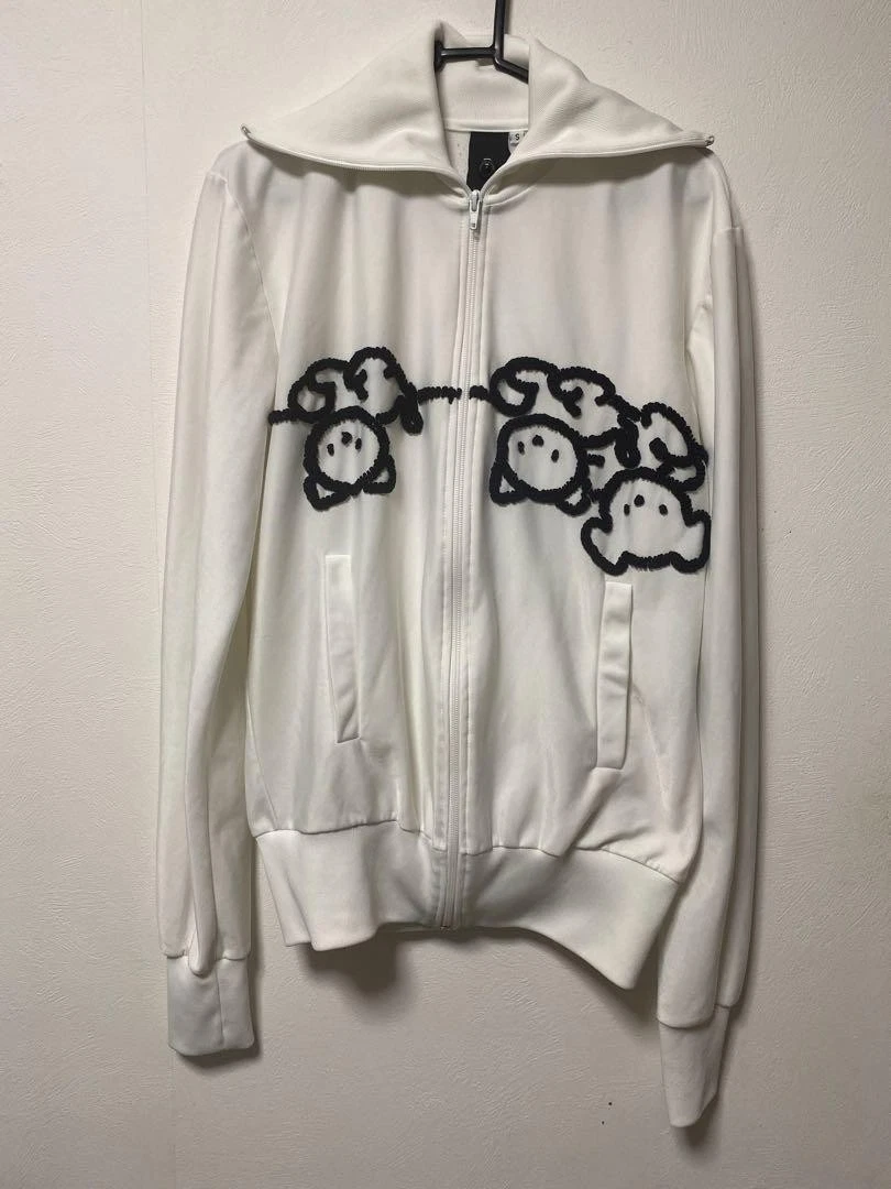 OFF WHITE Giacca da pista Bernhard Wilhelm S bianca