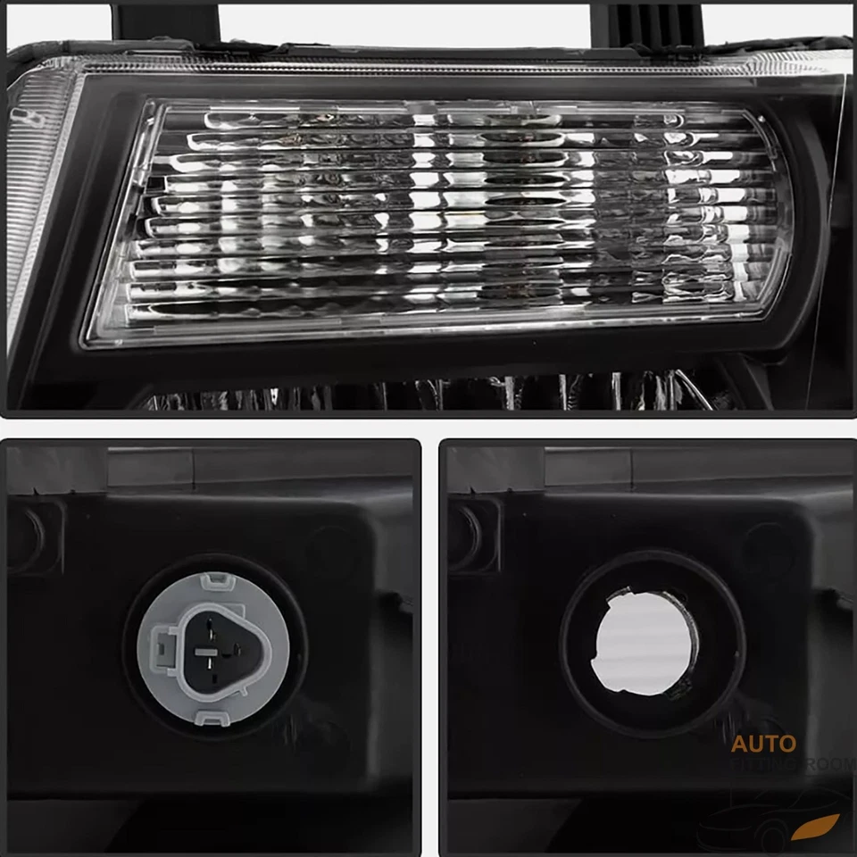 Headlights Assembly For Nissan pathfinder 2008-2012 Black Housing Headlamp L&H - Image 4 of 4