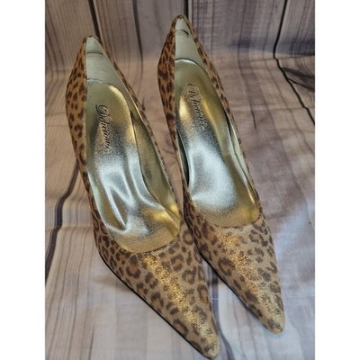Women's Delicious Party s Gold Leo Fab Stilletto High Heel Dress Pump Shoes  8.5