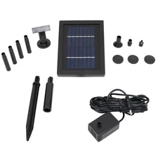 40 GPH Solar Pump and Panel Kit with 5 Spray Heads - 24 in Lift by Sunnydaze