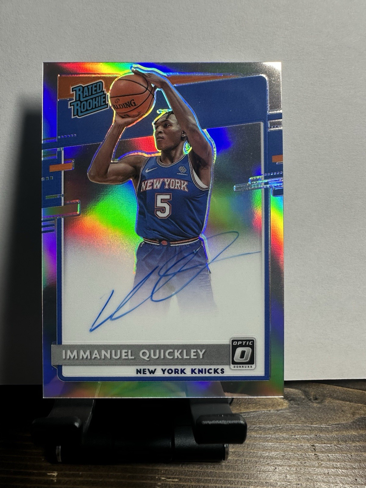 2020 Immanuel Quickley #175 Optic Holo Rookie Autograph