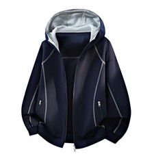 Men's spring and autumn loose casual hoodie loose hooded cardigan sports jacket