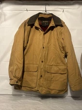 Vintage Woolrich Wool Blanket Lined Barn Chore Coat Duck Workwear Jacket Large
