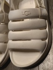 Big Kid's and Little Kid's UGG Sport Yeah Slide White Size 4 See Photos