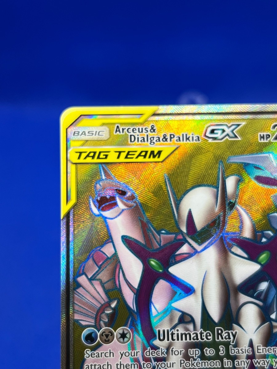 Pokemon Sun & Moon Cosmic Eclipse Arceus & Dialga & Palkia GX Tag