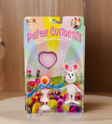 2001 Diamond Select Here Comes Peter Cottontail Girl Donna & Egg Figure NEW