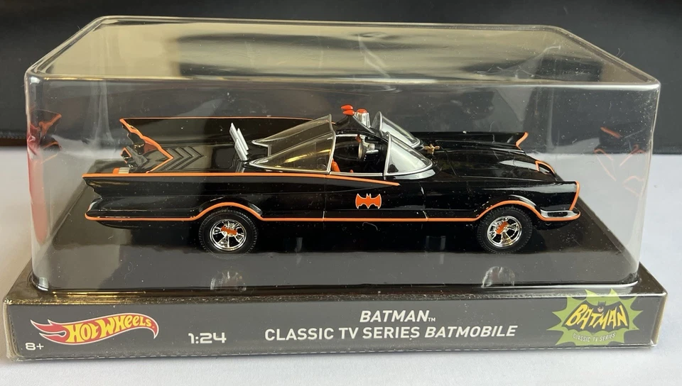 Batimóvil serie de televisión autografiado por George Barris Hot Wheels #BLY66 negro 1:24 Foto 2 de 4
