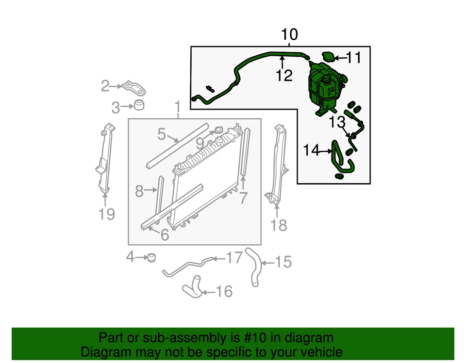 Nissan Xterra 2009-2015 genuino - depósito 21711-EA000 Foto 3 de 3
