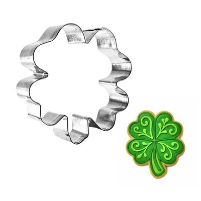 Mini Four Leaf Clover Cookie Cutter 1.75'' Metal