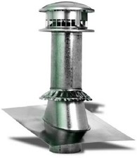 Gas Vent Termination Kit, Round, Type B, 6-In., 4-Pc. - 186600