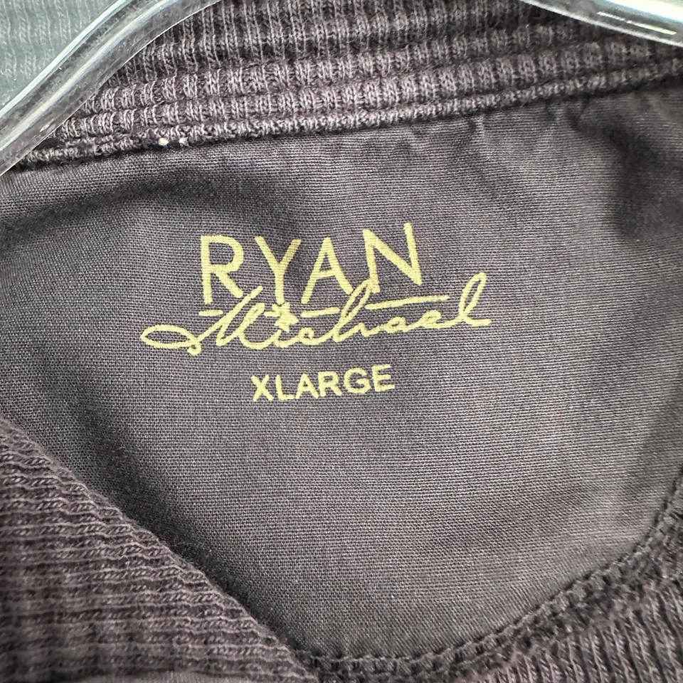 Top para mujer Ryan Michael talla XL tejido gofre capas térmicas informal occidental Foto 3 de 4