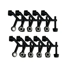 10 Pack Matte Black Hinge Pin Door Stops Wall Protectors Durable Easy Install