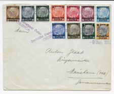 Satzbrief MiNr. 1-13, Debica, 9.1.40
