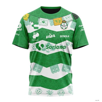 Personalized LIGA MX Club Santos Laguna Shirt 3D 2023   2024 Dia De Muertos
