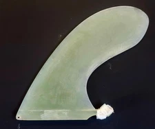 DORA   9.5"  60's retro SURFBOARD FIN  ALL GLASS  ...  NO LOGO...free SHIPING