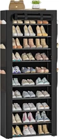 Oyrel Schuhregal Mit 11 Ebenen, Schuhschrank Hoch Mit Staubdichtem ÜBerzug, Groß