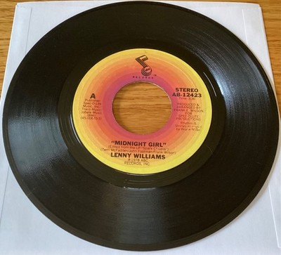 Lenny Williams  Midnight Girl / I Still Reach Out To You  7'' 45 rpm, AB-12423