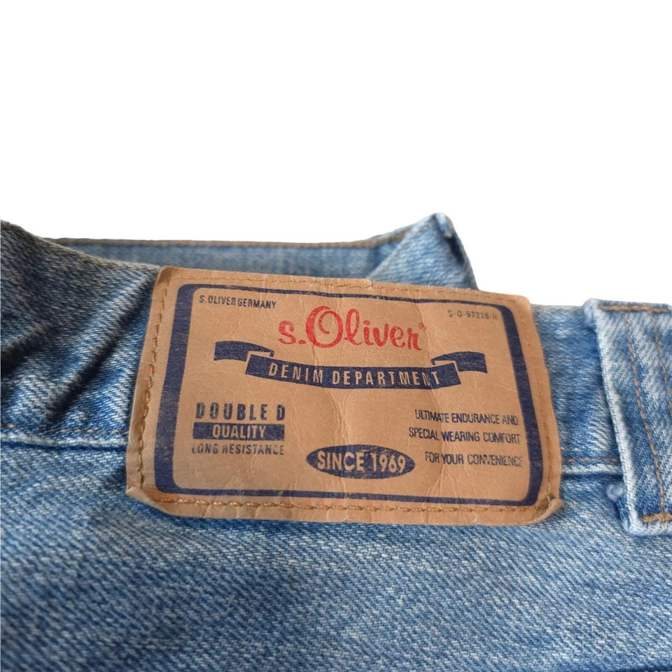Jeans masculino tamanho 32X34 S. Oliver denim departamento reforço feito na Alemanha - Imagem 3 de 4