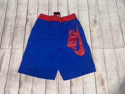 Boys Youth Nike Standard Fit Elastic Drawstring Waist Mesh Lined Polyester Short