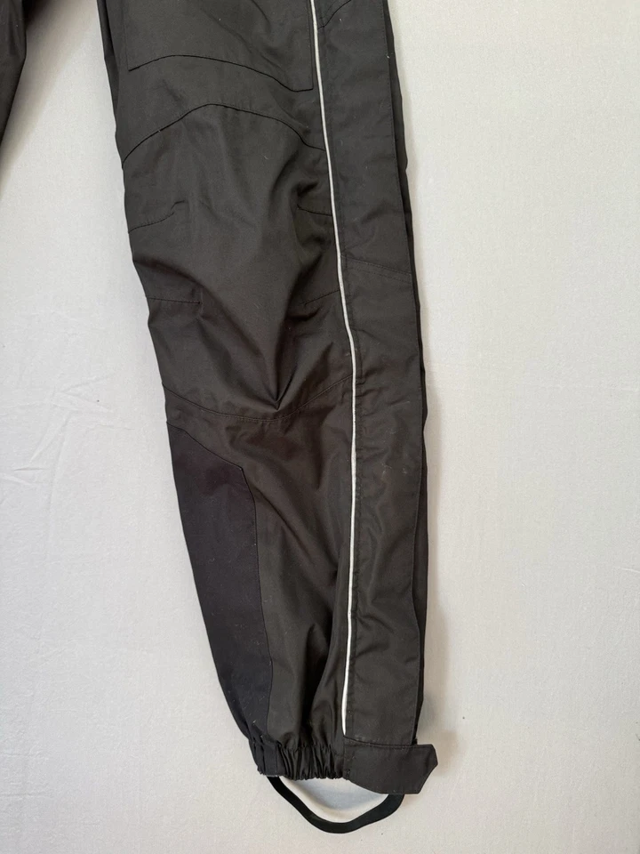 Pantalones de montar Harley Davidson negros con cremallera completa para hombre grandes L estribo equipo de motociclista Foto 4 de 4