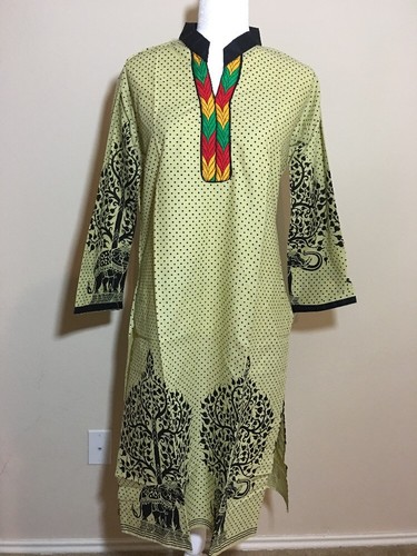 New Beautiful Women's Kurta Kurti Cotton Tunic Bollywood Indian 39" Bust L - Picture 2 of 11