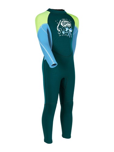 Kids Swimming Costume Convenience One Piece Swimwear Graphic Print Long-sleeve - Picture 27 of 41
