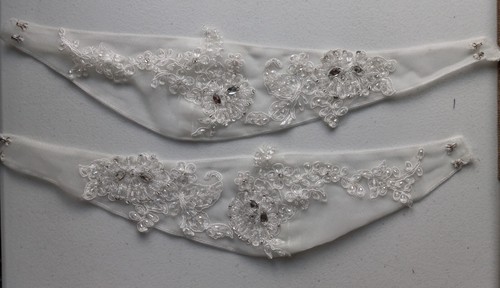 Mary's Bridal ivory A-line wedding dress, size 8, new, never worn, with pockets, - Picture 3 of 5