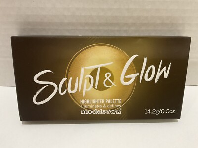 Models Own Sculpt & Glow Highlighter Palette - 3 Shades NIB