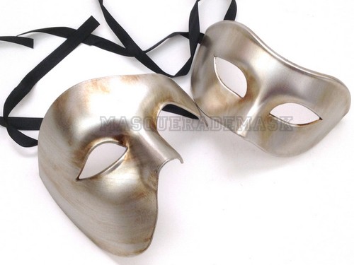 Coppia Masquerade Ballo Coppia Maschera Fantasma Masquerade Danza Prom Festa di Matrimonio - Foto 7 di 11