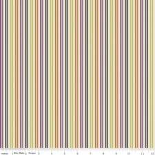 Riley Blake Lost Found Halloween C5126 Multi Stripe Cotton BTY